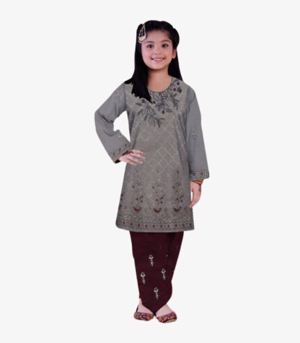 2 Peice Embroidery Lawn Unstiched Baby Collection 292